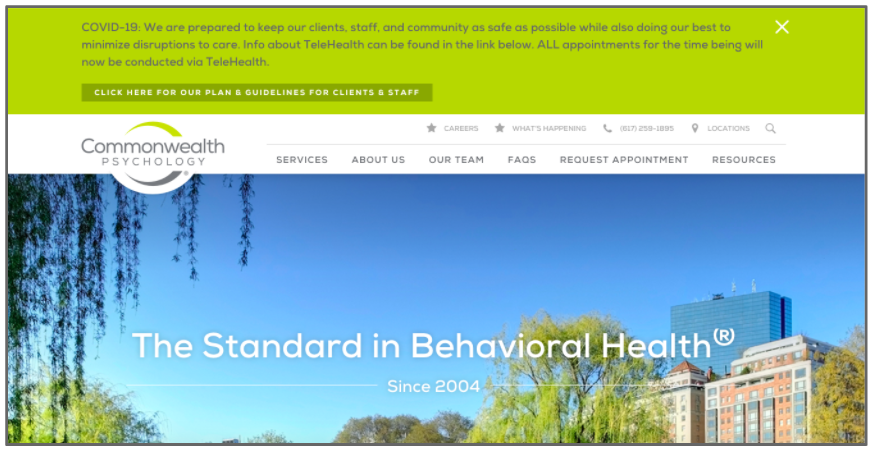 Commonwealth Psychology Associates_COVID-19 mental health and behavioral health Telehealth Services